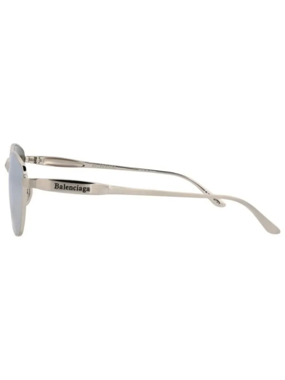 New Balenciaga Womens Cat Eye Silver Silver Silver Fashion Designer Sunglasses